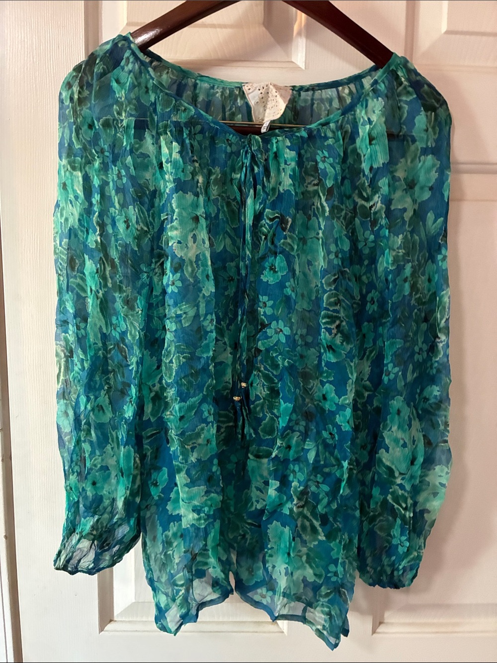 EUC JOHNNY WAS SILK BLOUSE